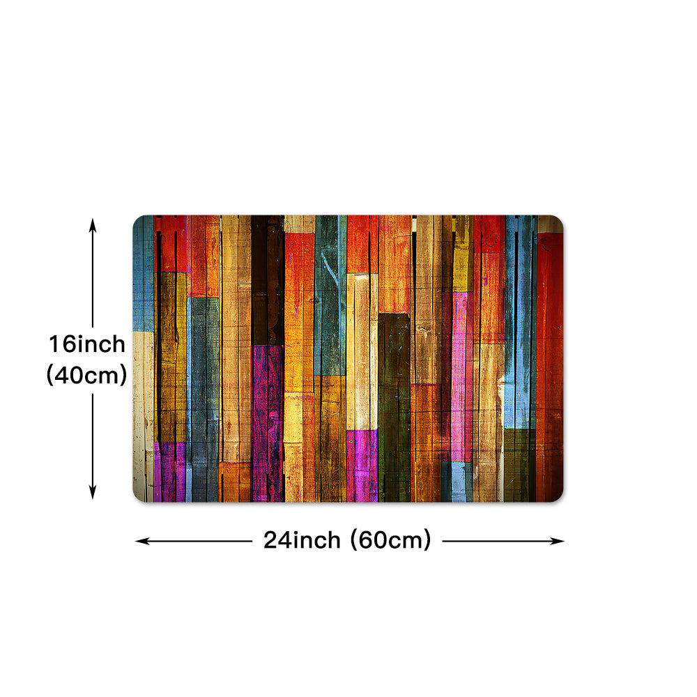 Colorful Geometric Printed Floor Mat Kitchen Non-slip Indoor Runner Rug