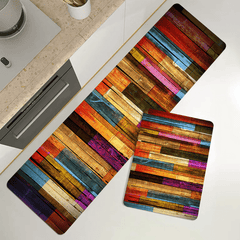 Colorful Geometric Printed Floor Mat Kitchen Non-slip Indoor Runner Rug