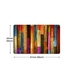 Colorful Geometric Printed Floor Mat Kitchen Non-slip Indoor Runner Rug