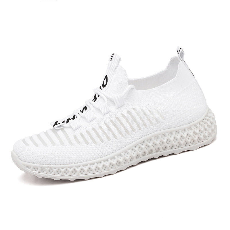 Women's Stripe Running Shoes Breathable Casual Sneakers