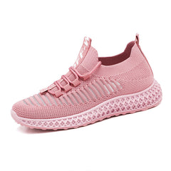 Women's Stripe Running Shoes Breathable Casual Sneakers