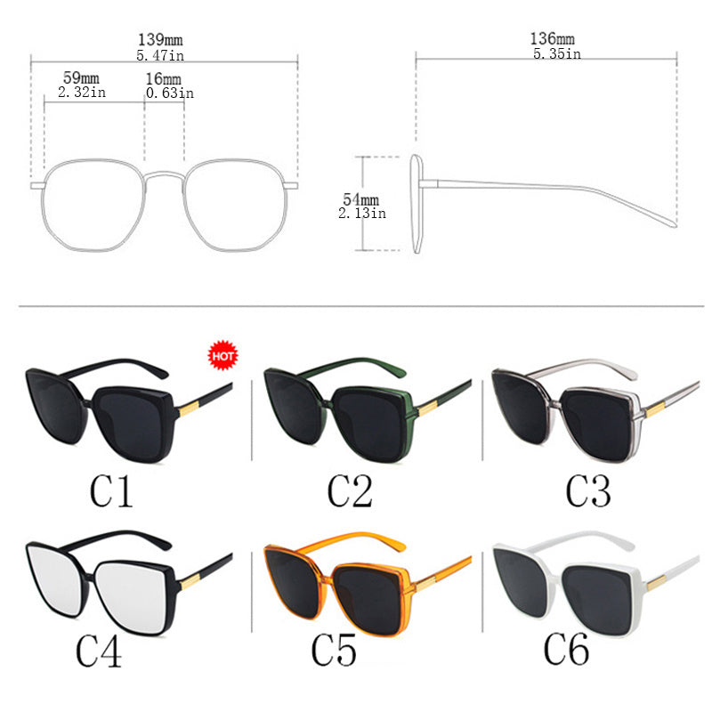 Men's Cat Eye Sunglasses UV Protection for Sports