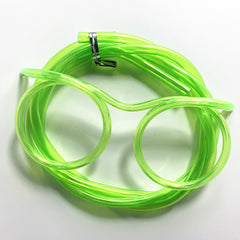 Funny Straw Glasses Reusable Fun Loop Drinking Straw Glasses Novelty Eyeglasses