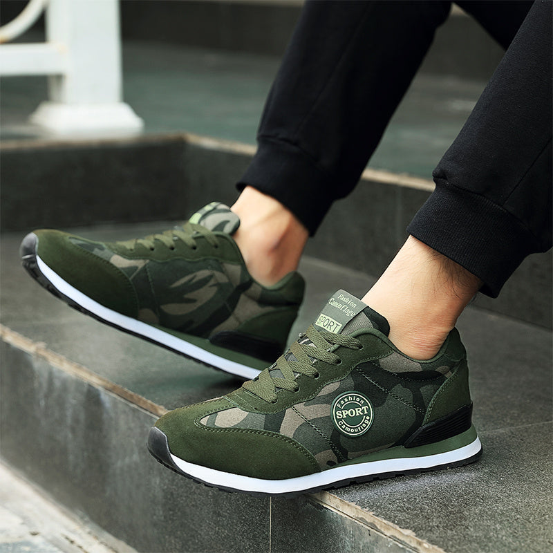 Women's Camo Pattern Running Shoes Cushioned Sneakers