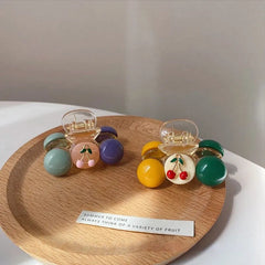 Cherry Pattern Candy Hair Clip