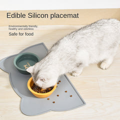 Thin Silicone Waterproof Pet Feeding Mat for Dogs & Cats