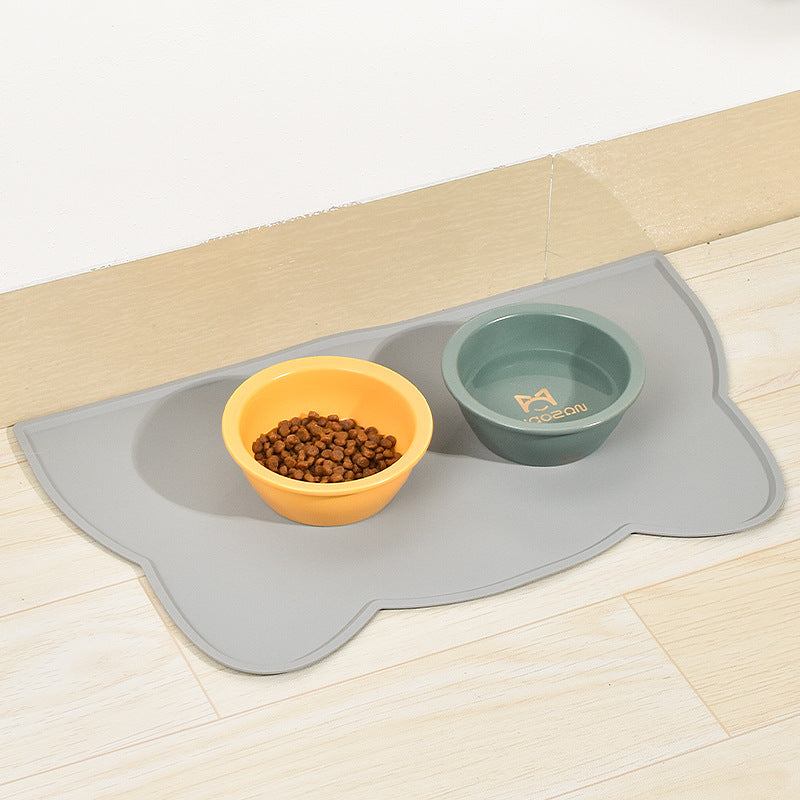 Thin Silicone Waterproof Pet Feeding Mat for Dogs & Cats