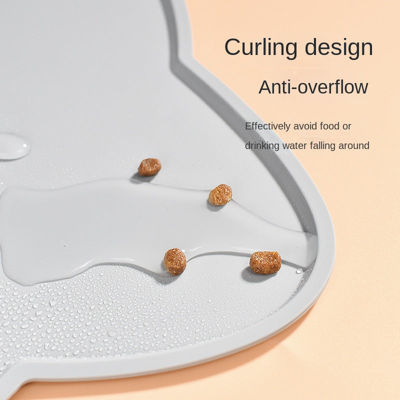Thin Silicone Waterproof Pet Feeding Mat for Dogs & Cats