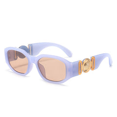 Irregular Vintage Sunglasses for Women - Stylish 90s Rectangle Shades