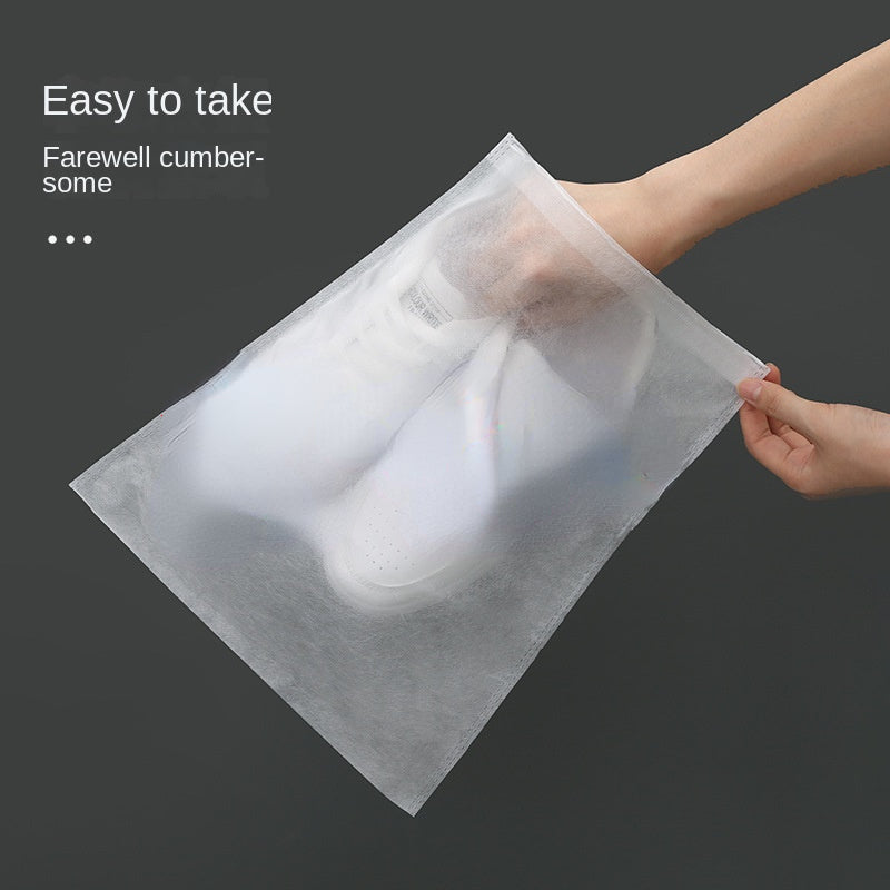 10pcs Portable Shoes Bag Travel Storage Pouch Non Woven Fabric Dust Proof Drying