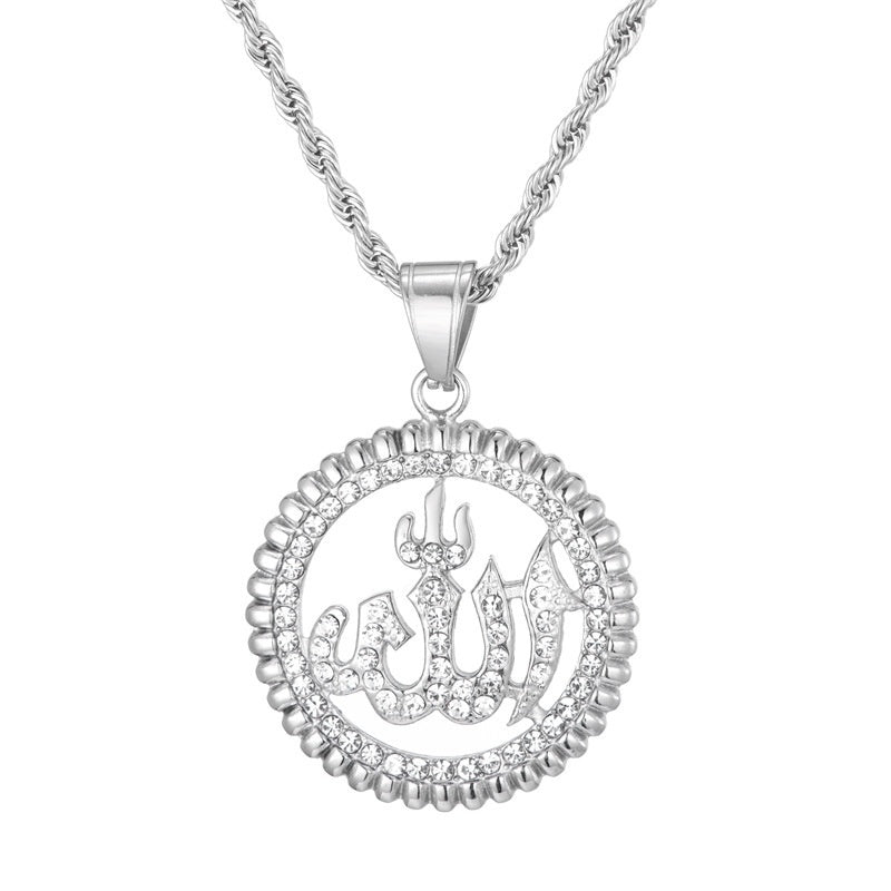 Round Pendant Necklace Golden Pendant Necklace