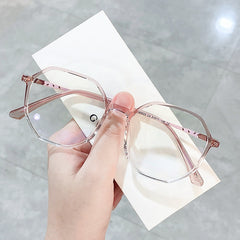 Round Anti Light Glasses For Women Men Students Casual Jelly Optical Glasses