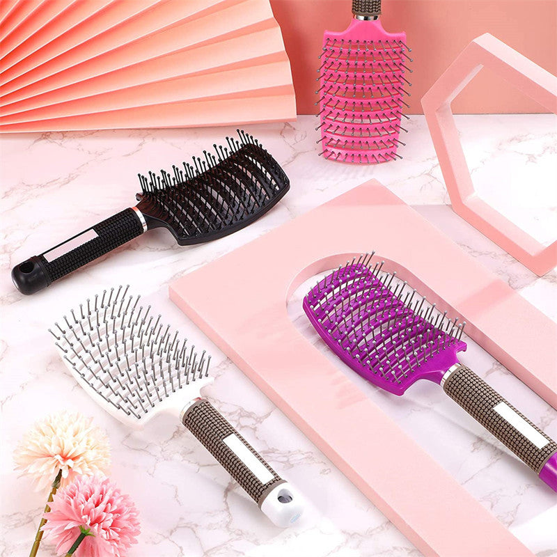 Professional Curved Detangling Comb for Fast Drying and Styling