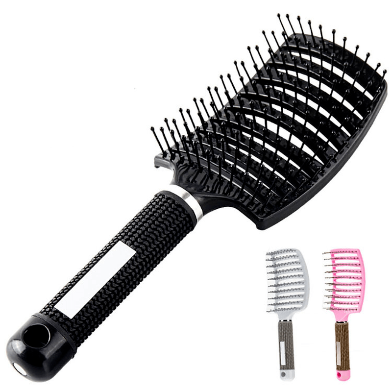 Professional Curved Detangling Comb for Fast Drying and Styling