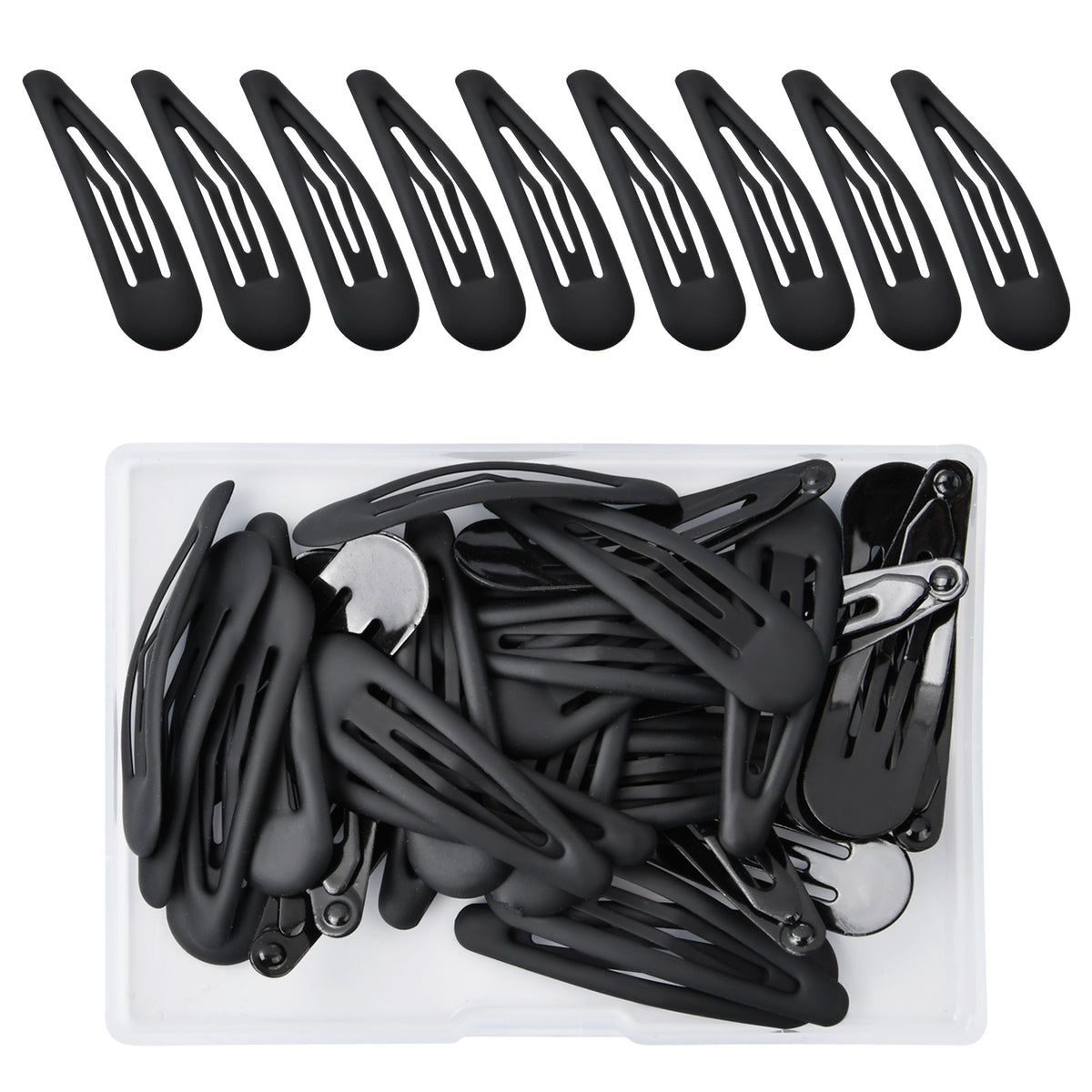 30pcs Large Metal Snap Hair Clips for Women Girls Hair Accessories