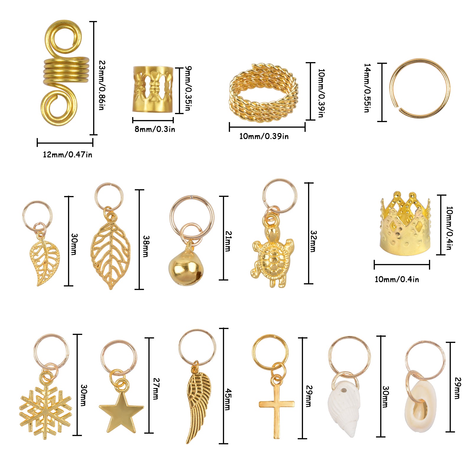 Hair Jewelry For Braids Coils Dreadlocks Accessories