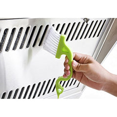 1pc Handheld Cleaning Brush for Windows Doors Kitchen Tracks