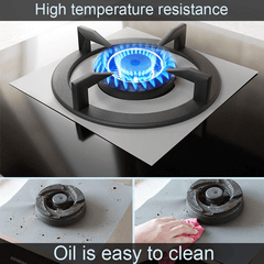 4pcs Stove Protection Pad Gas Stove Burner Cover Reusable Stove Protector