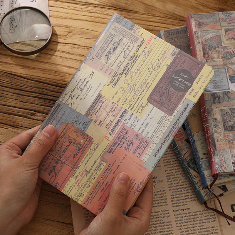 Vintage Travel Journal Notebook Retro European Style Student Notepad