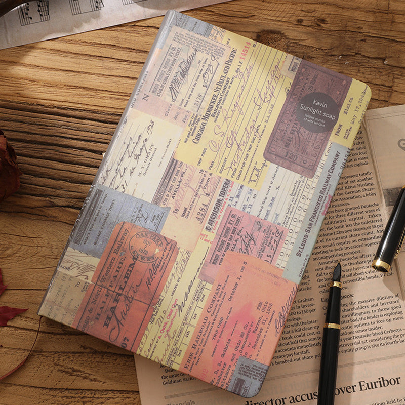 Vintage Travel Journal Notebook Retro European Style Student Notepad