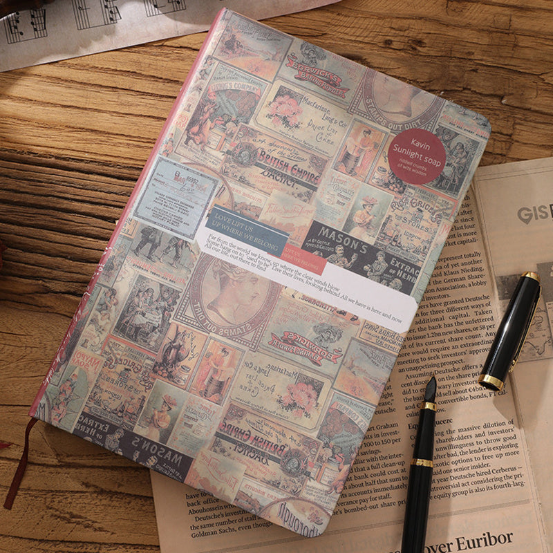 Vintage Travel Journal Notebook Retro European Style Student Notepad