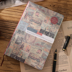 Vintage Travel Journal Notebook Retro European Style Student Notepad