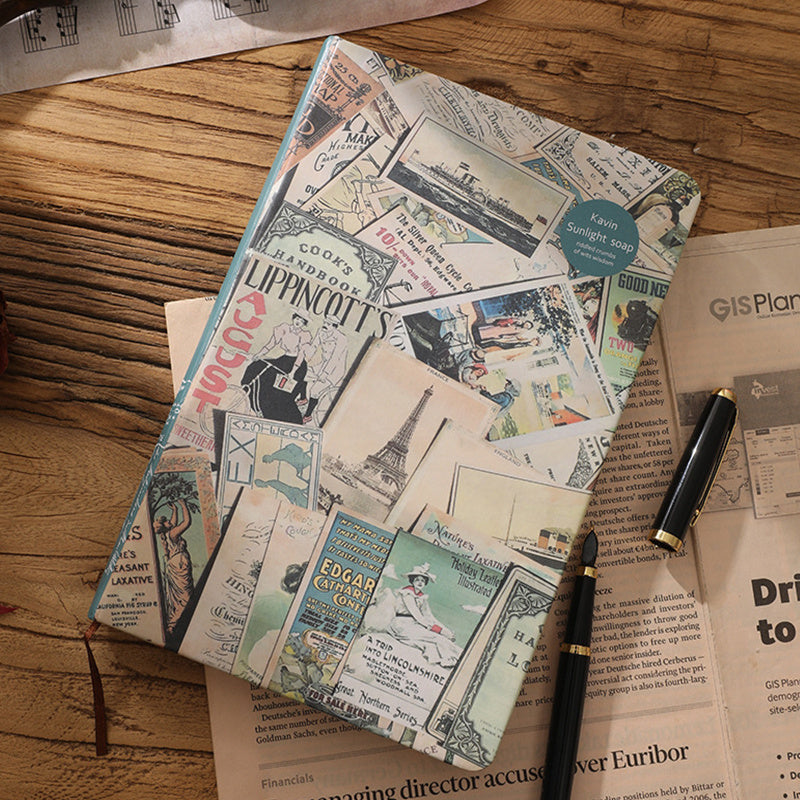 Vintage Travel Journal Notebook Retro European Style Student Notepad