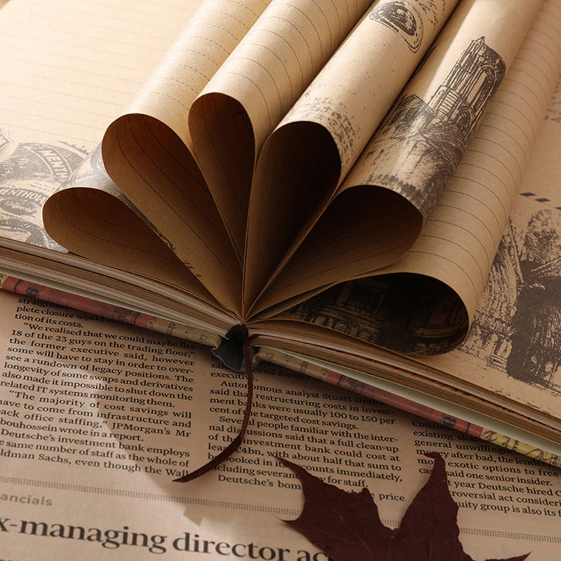 Vintage Travel Journal Notebook Retro European Style Student Notepad