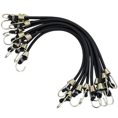 15Pcs Elastic Bungee Cords With Hooks Rubber Straps