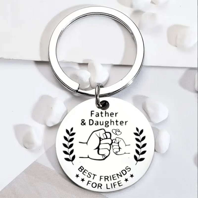 1pc Dad From Daughter Key Chain Birthday Father's Gift Christmas Funny Gift