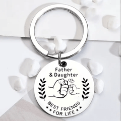 1pc Dad From Daughter Key Chain Birthday Father's Gift Christmas Funny Gift