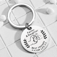 1pc Dad From Daughter Key Chain Birthday Father's Gift Christmas Funny Gift