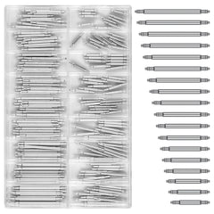 180Pcs Watch Strap Pins Spring Bar Steel Watch Band Pins Various Sizes