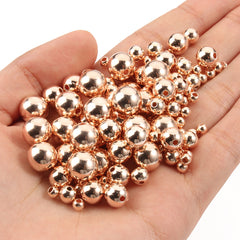 Golden Plated CCB Round Seed Spacer Beads for Jewelry Making DIY