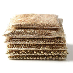 Golden Plated CCB Round Seed Spacer Beads for Jewelry Making DIY