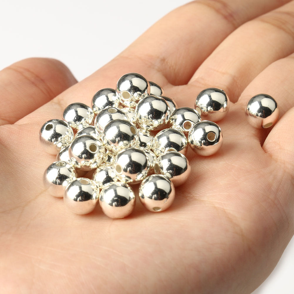 Golden Plated CCB Round Seed Spacer Beads for Jewelry Making DIY