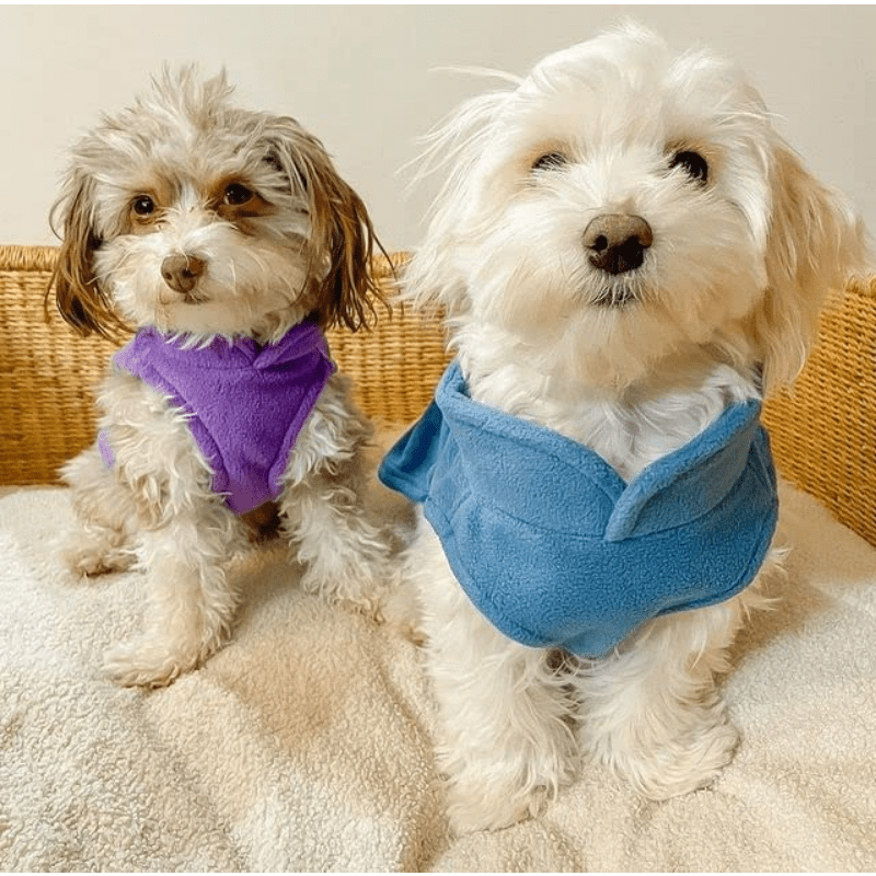 Cozy Fleece Dog Vest Winter Sweater Coat Small Dogs Warm Pullover Jacket