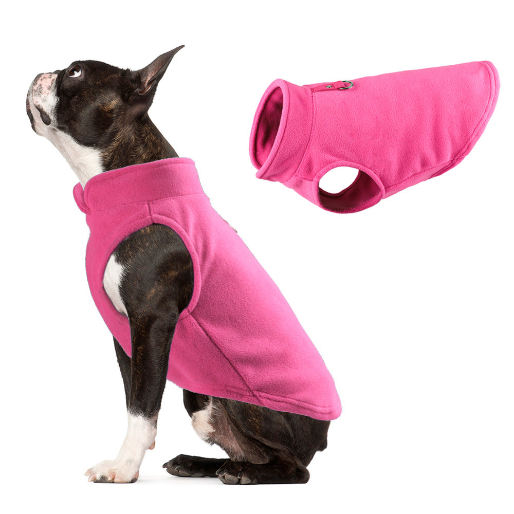 Cozy Fleece Dog Vest Winter Sweater Coat Small Dogs Warm Pullover Jacket