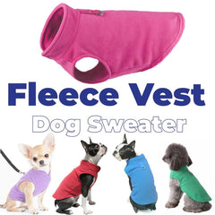 Cozy Fleece Dog Vest Winter Sweater Coat Small Dogs Warm Pullover Jacket