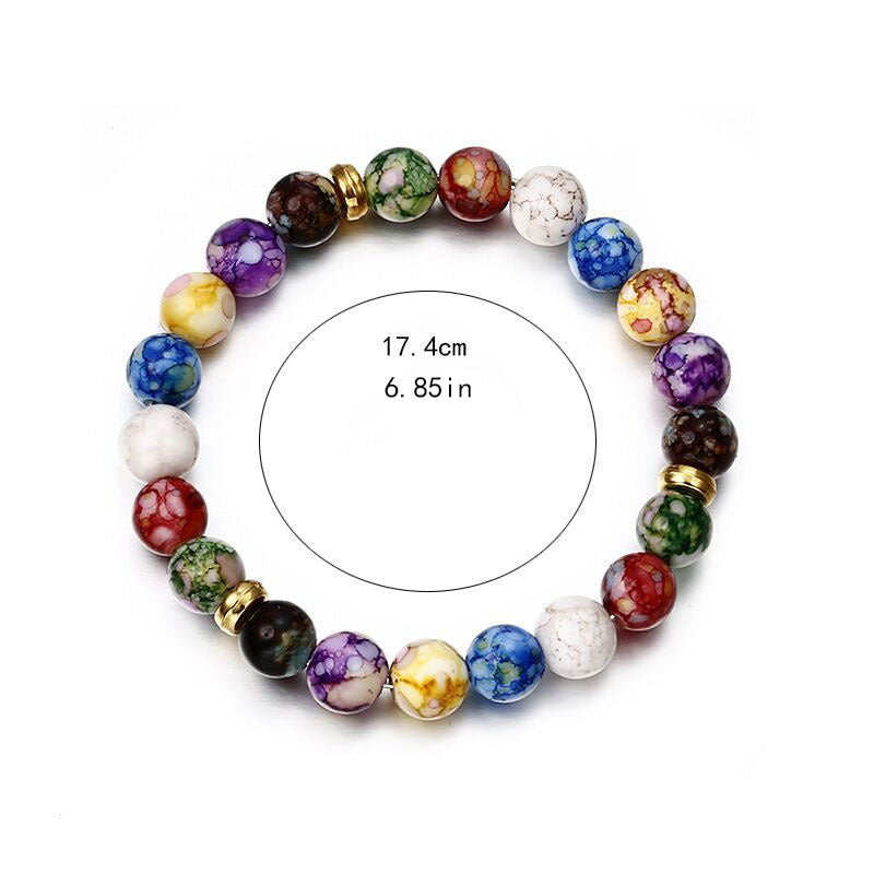 7 Chakra Reiki Healing Stone Bracelet Yoga Balance Energy Beads Jewelry