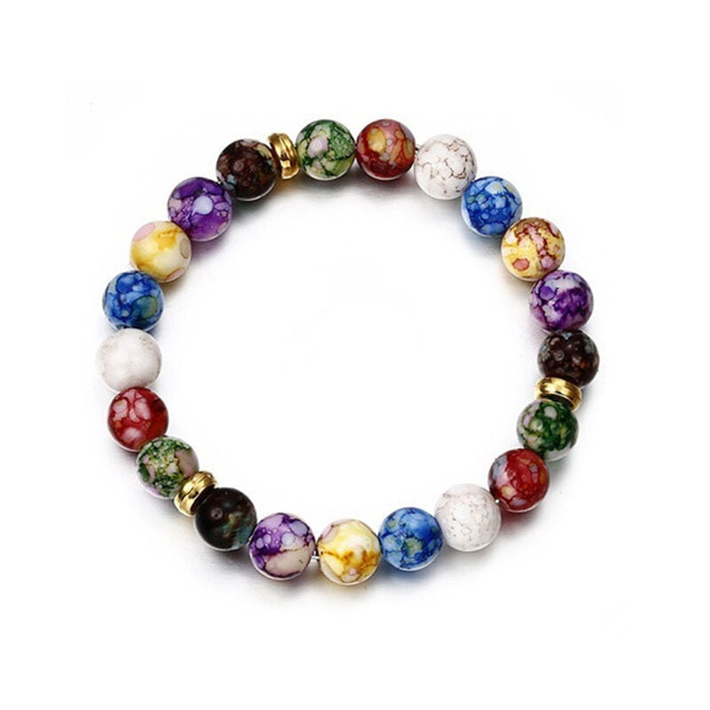 7 Chakra Reiki Healing Stone Bracelet Yoga Balance Energy Beads Jewelry