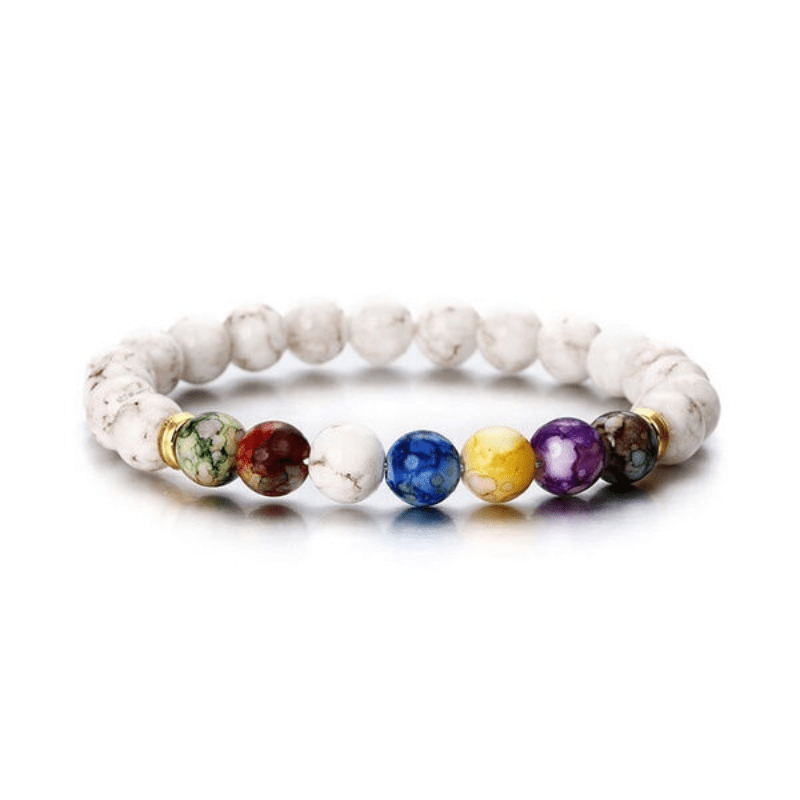 7 Chakra Reiki Healing Stone Bracelet Yoga Balance Energy Beads Jewelry