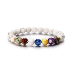 7 Chakra Reiki Healing Stone Bracelet Yoga Balance Energy Beads Jewelry