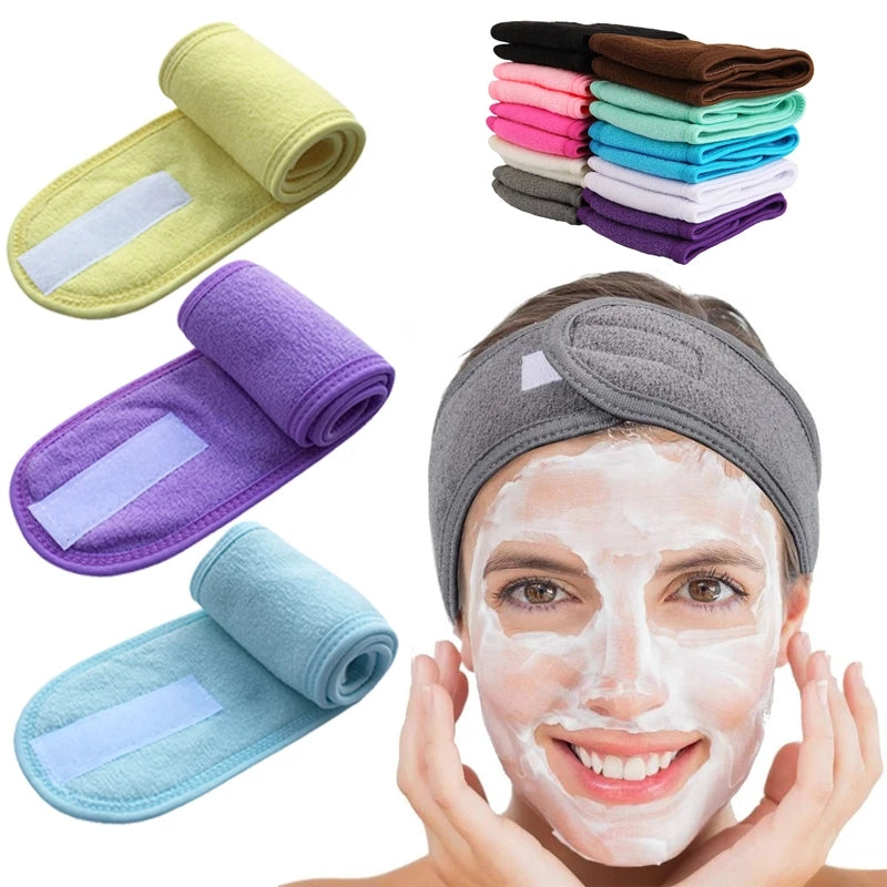 Adjustable Wide Women Headband for Yoga Spa Bath Shower Makeup