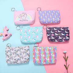 Girls Unicorn Print Coin Purse Wallet for Kids Birthday