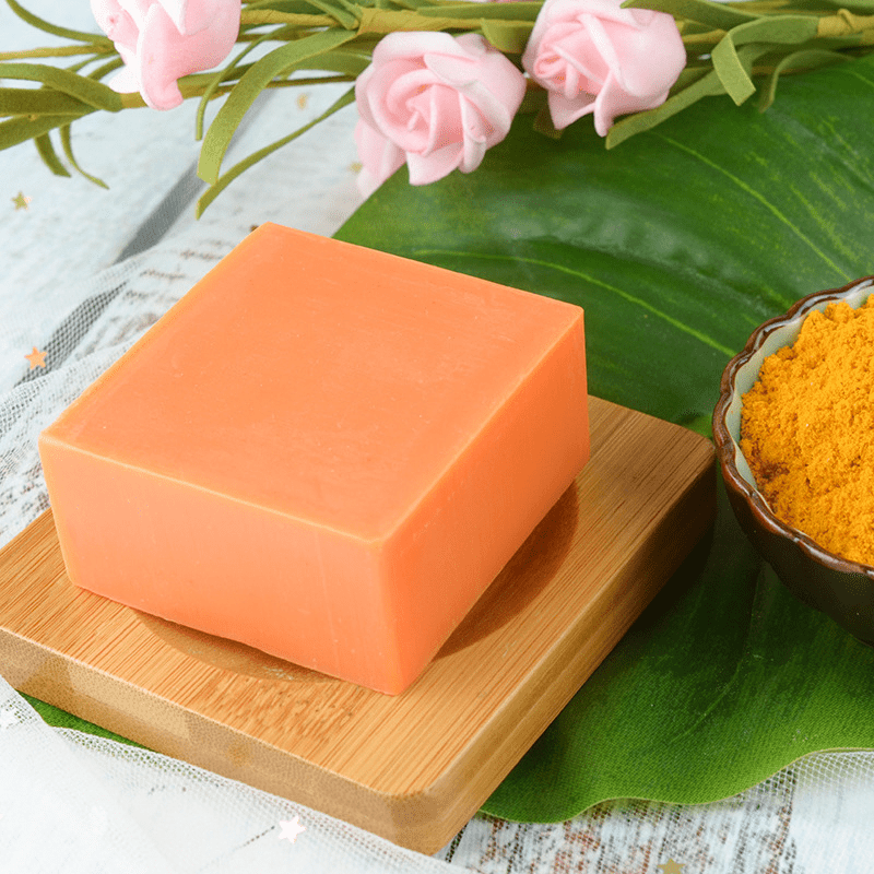 Turmeric Soap Bar for Acne, Dark Spots, Cleansing & Moisturizing Skin