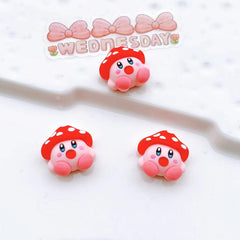5pcs Mushroom Head Resin Shoe Buckle DIY Accessories
