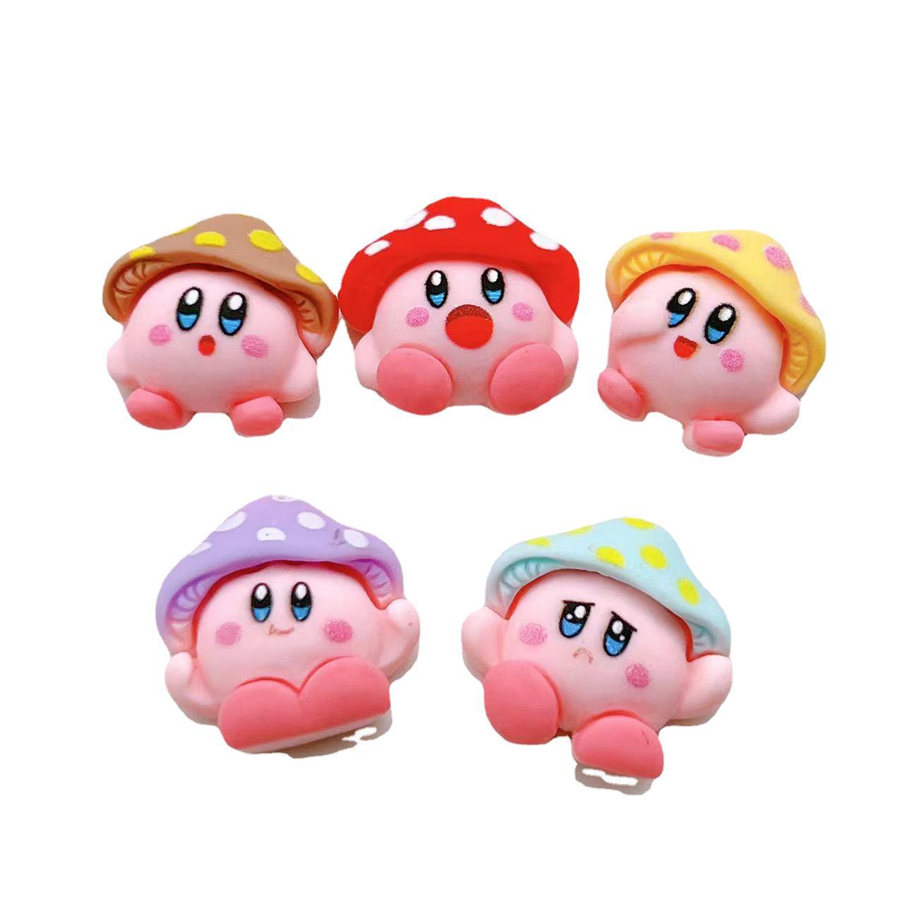 5pcs Mushroom Head Resin Shoe Buckle DIY Accessories
