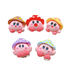 5pcs Mushroom Head Resin Shoe Buckle DIY Accessories