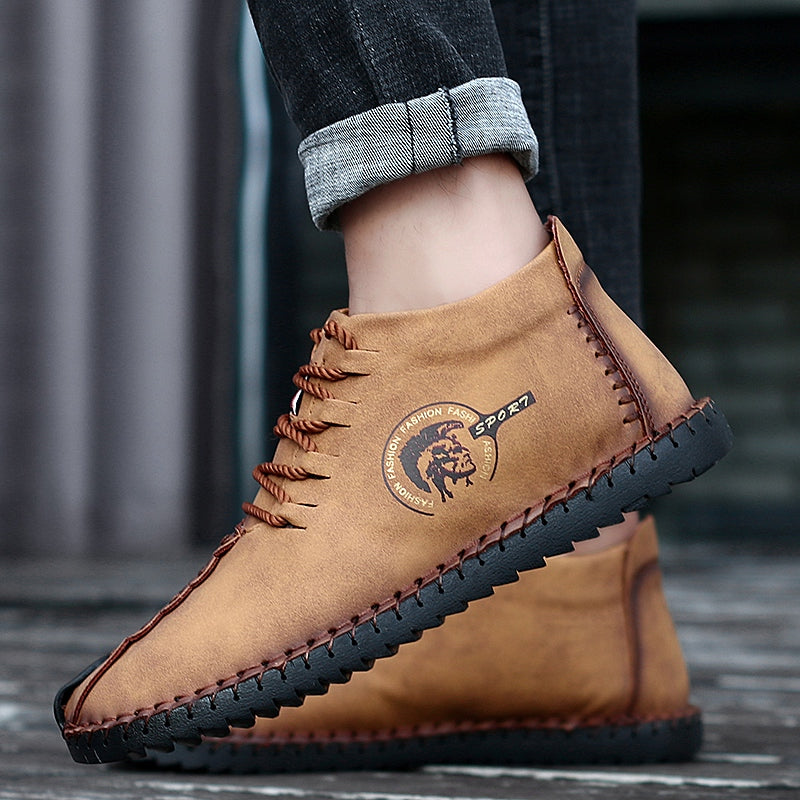 Men's Vintage Style Ankle Boots Outdoor Sneakers